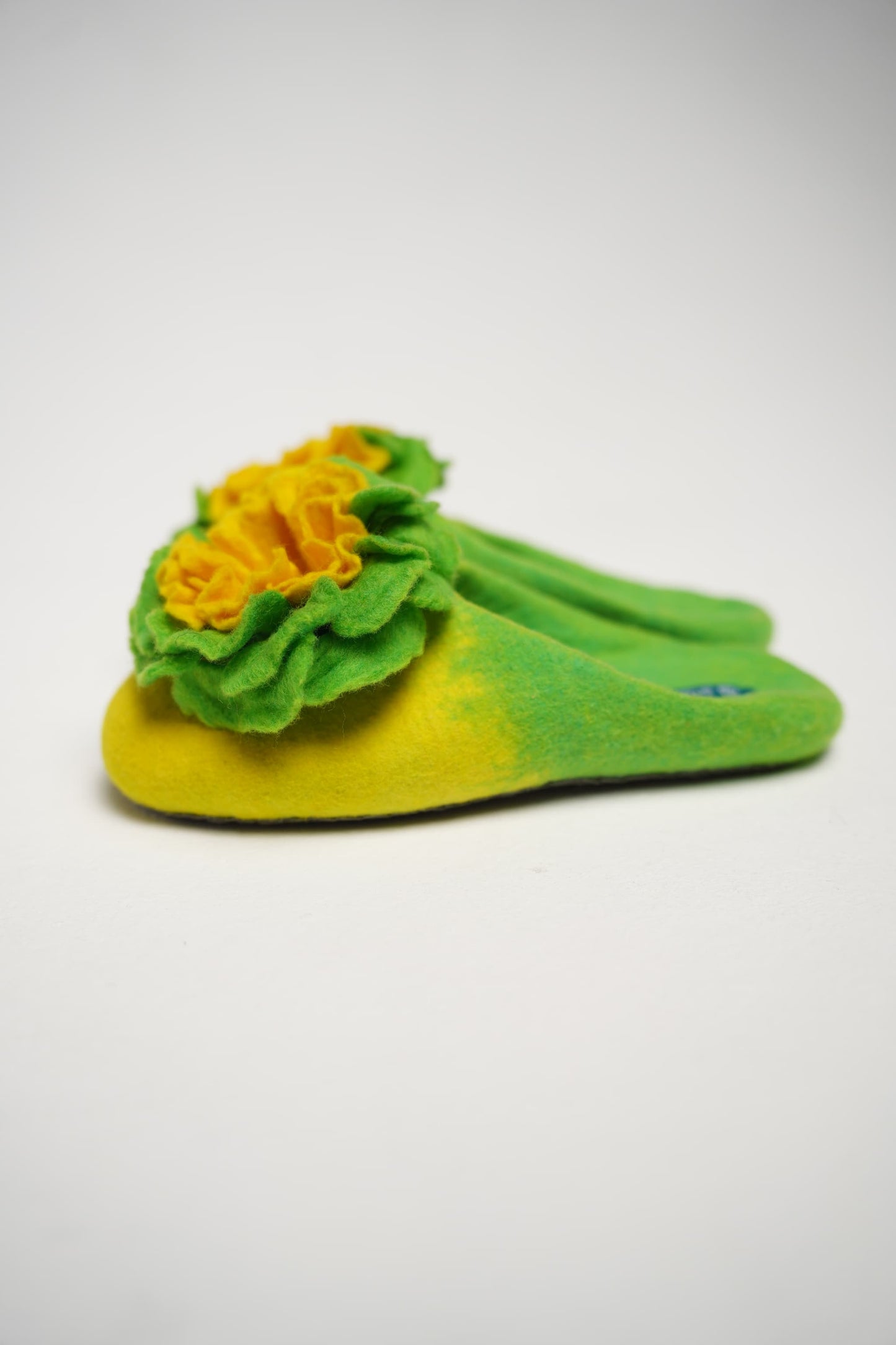 Yellow Lime Green with Flower