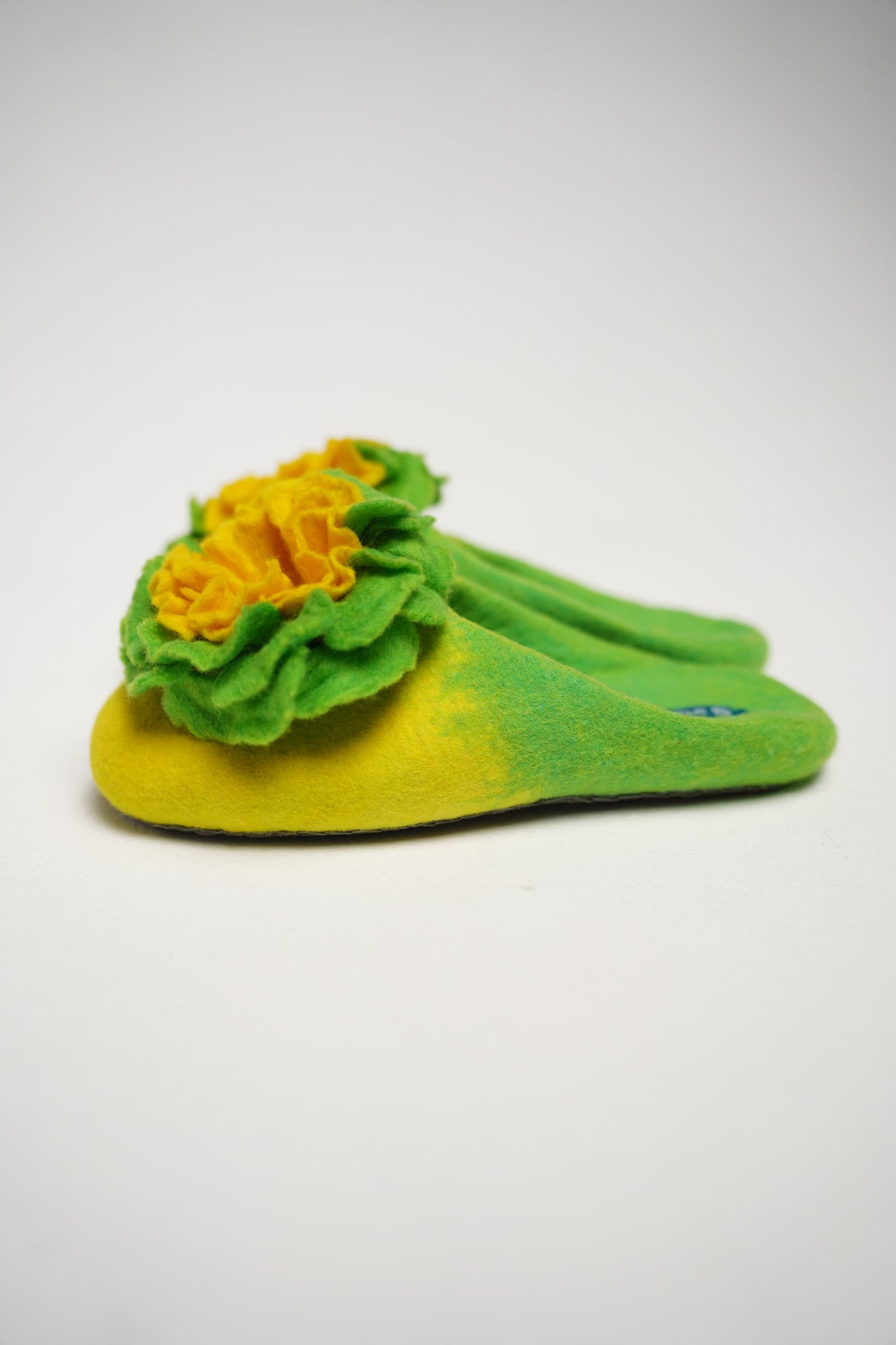 Yellow Lime Green with Flower