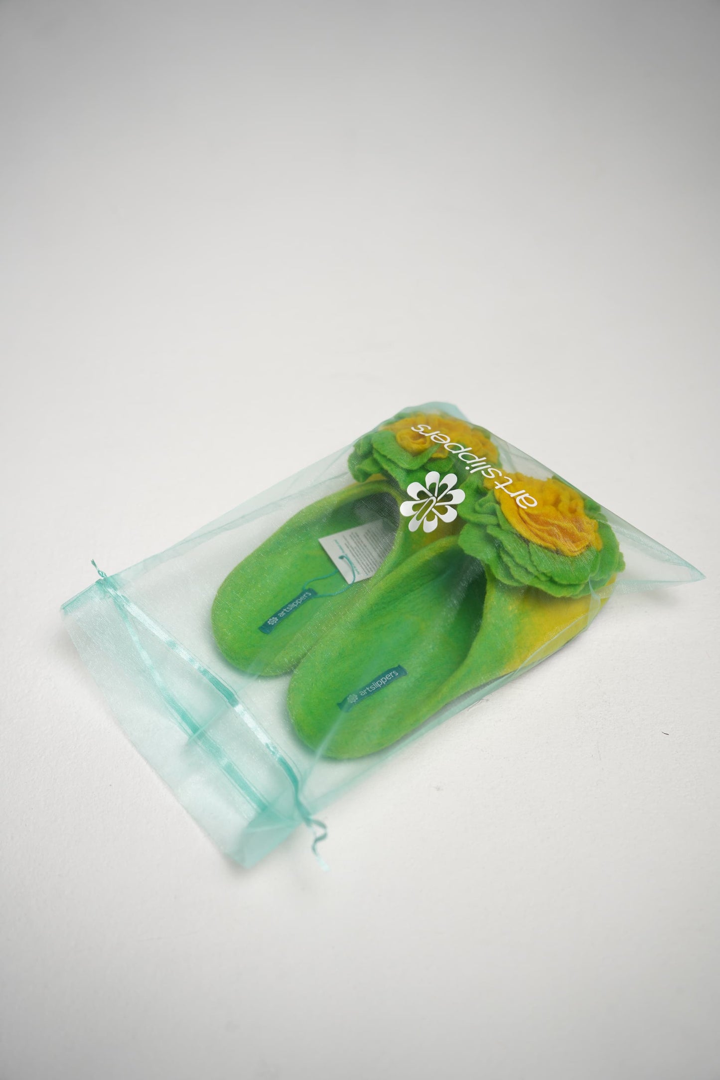 Yellow Lime Green with Flower