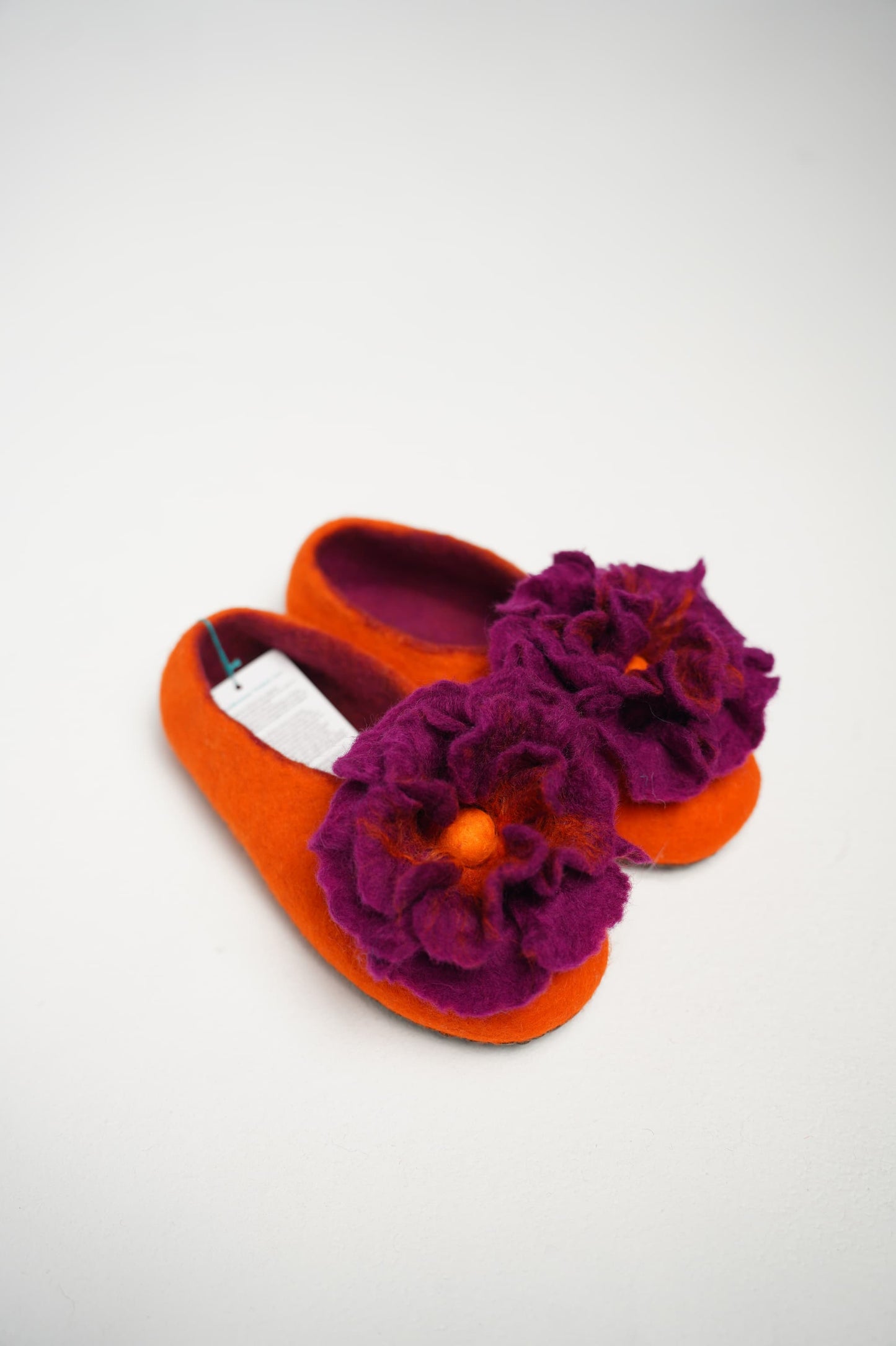 Orange with Purple Flower