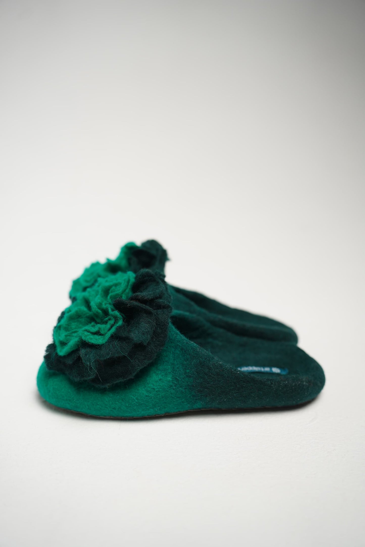 Green with flower