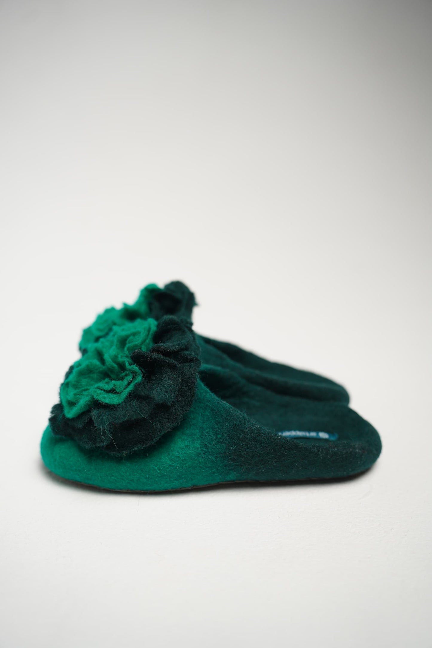 Green with flower