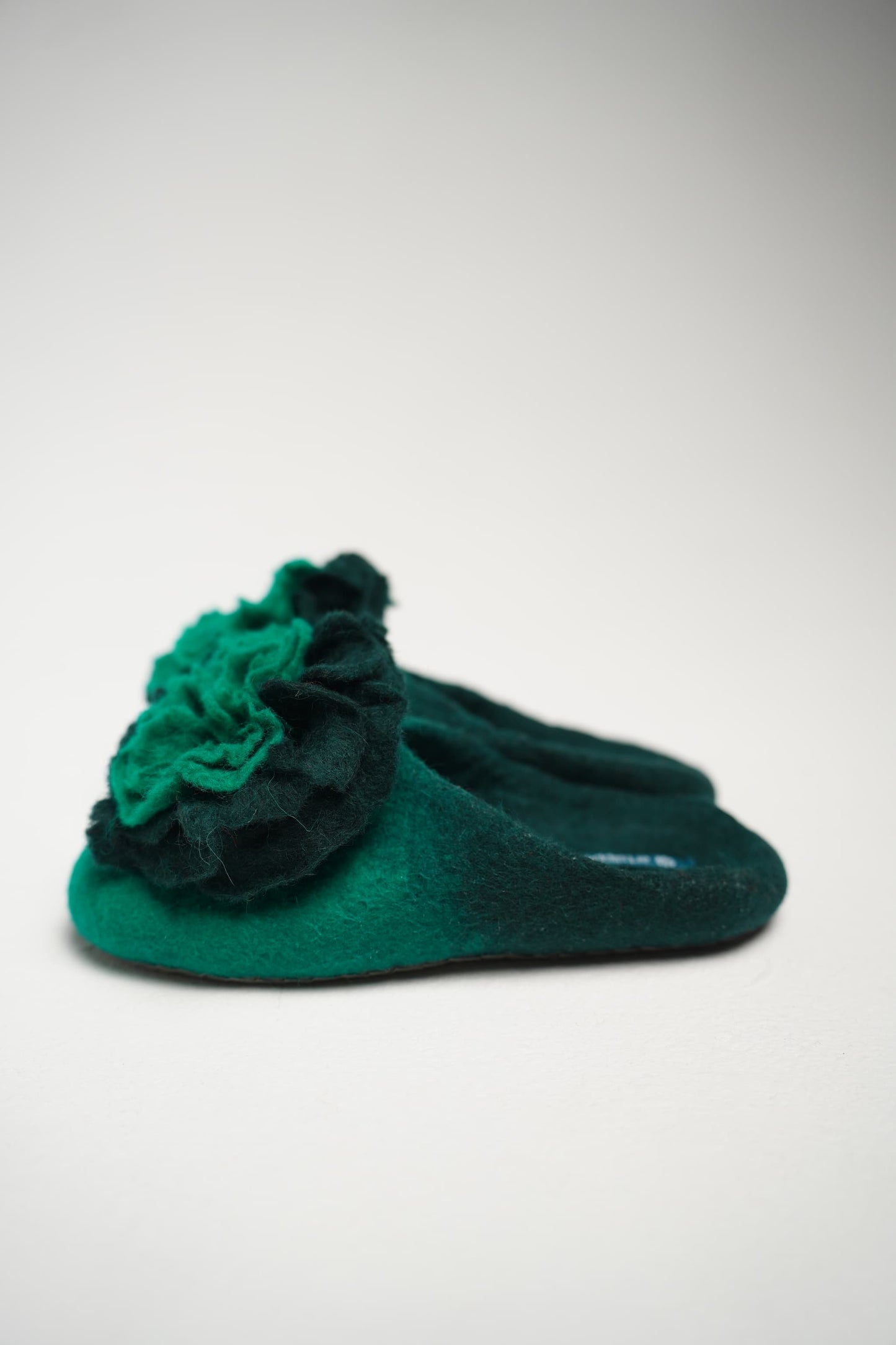 Green with flower