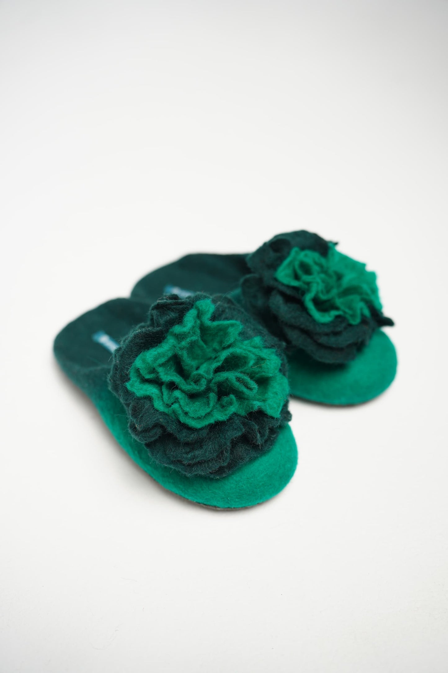 Green with flower