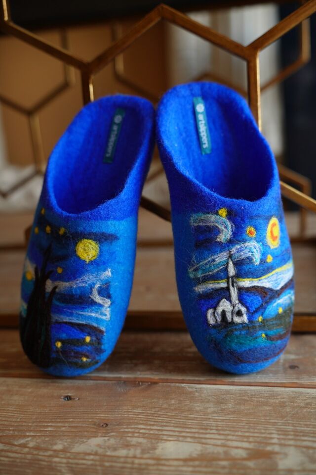 Art Starry Night Blue