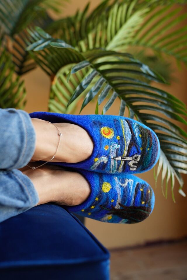 Art Starry Night Blue