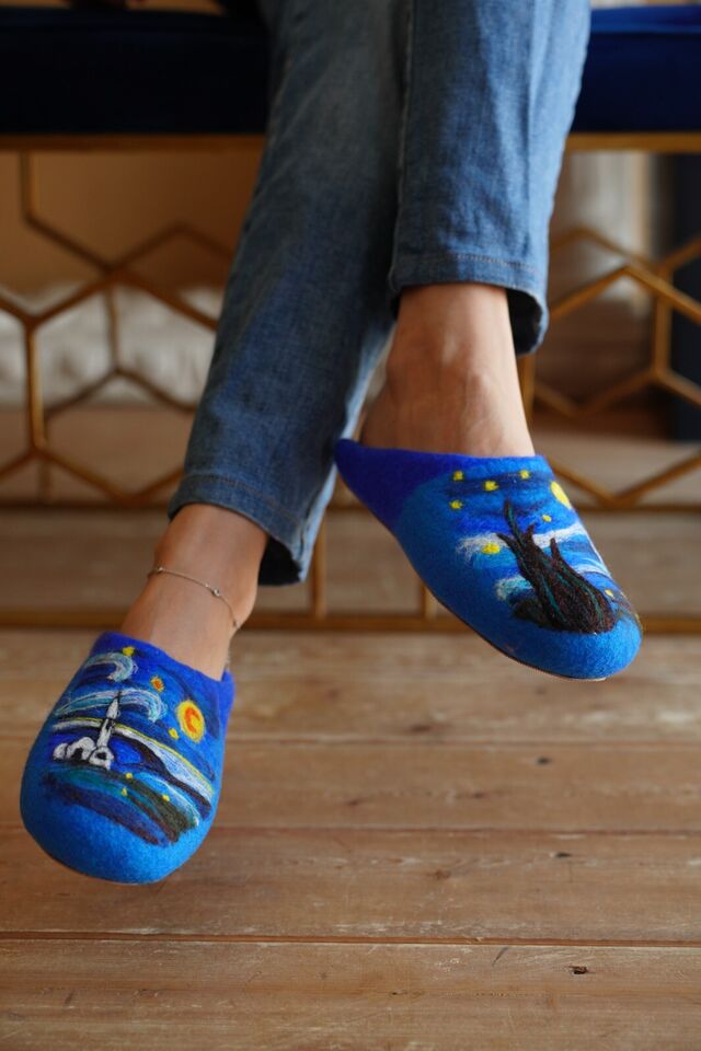 Art Starry Night Blue