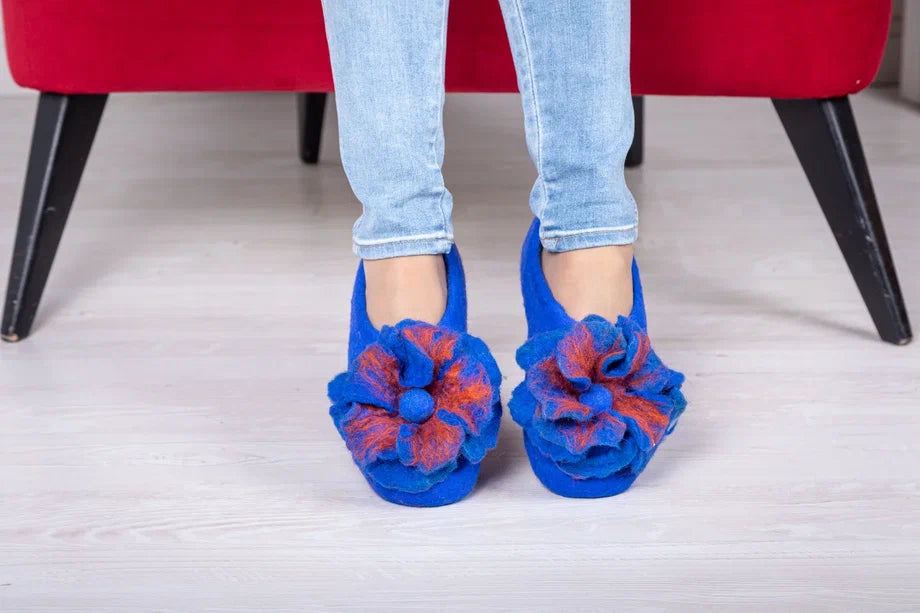 Blue with Blue Flower