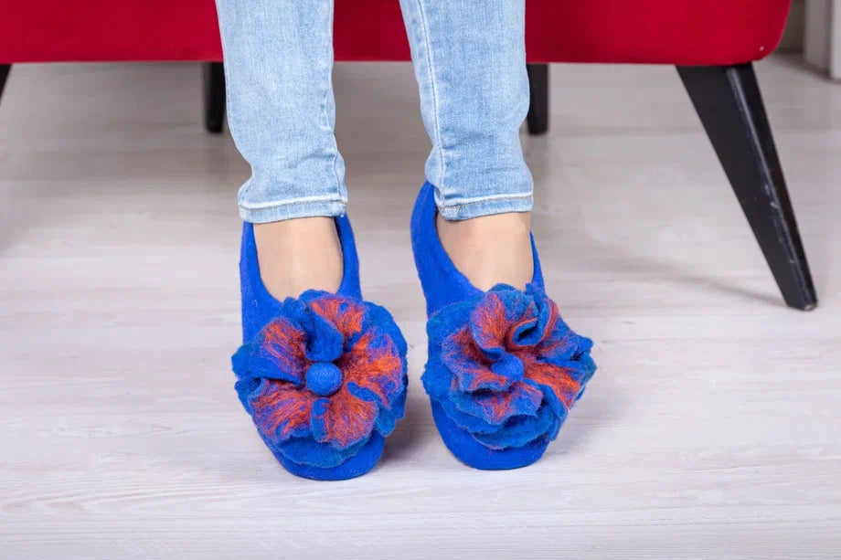 Blue with Blue Flower