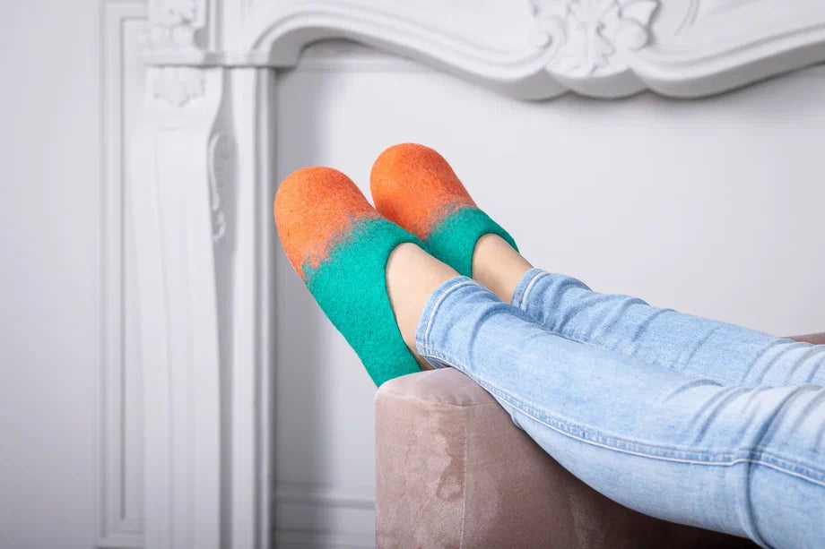 Ikat Orange Green