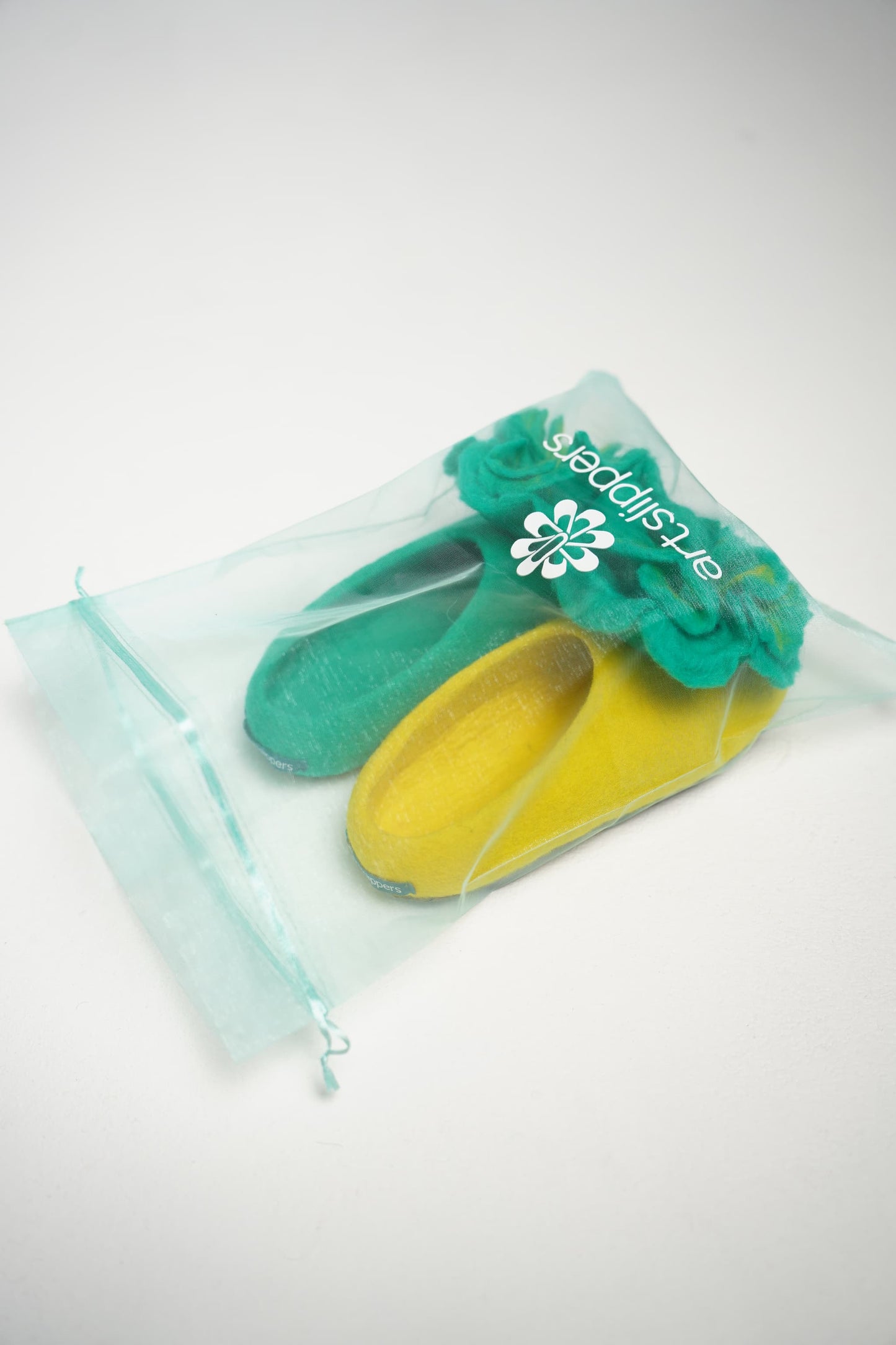 Teal Green Yellow Floral
